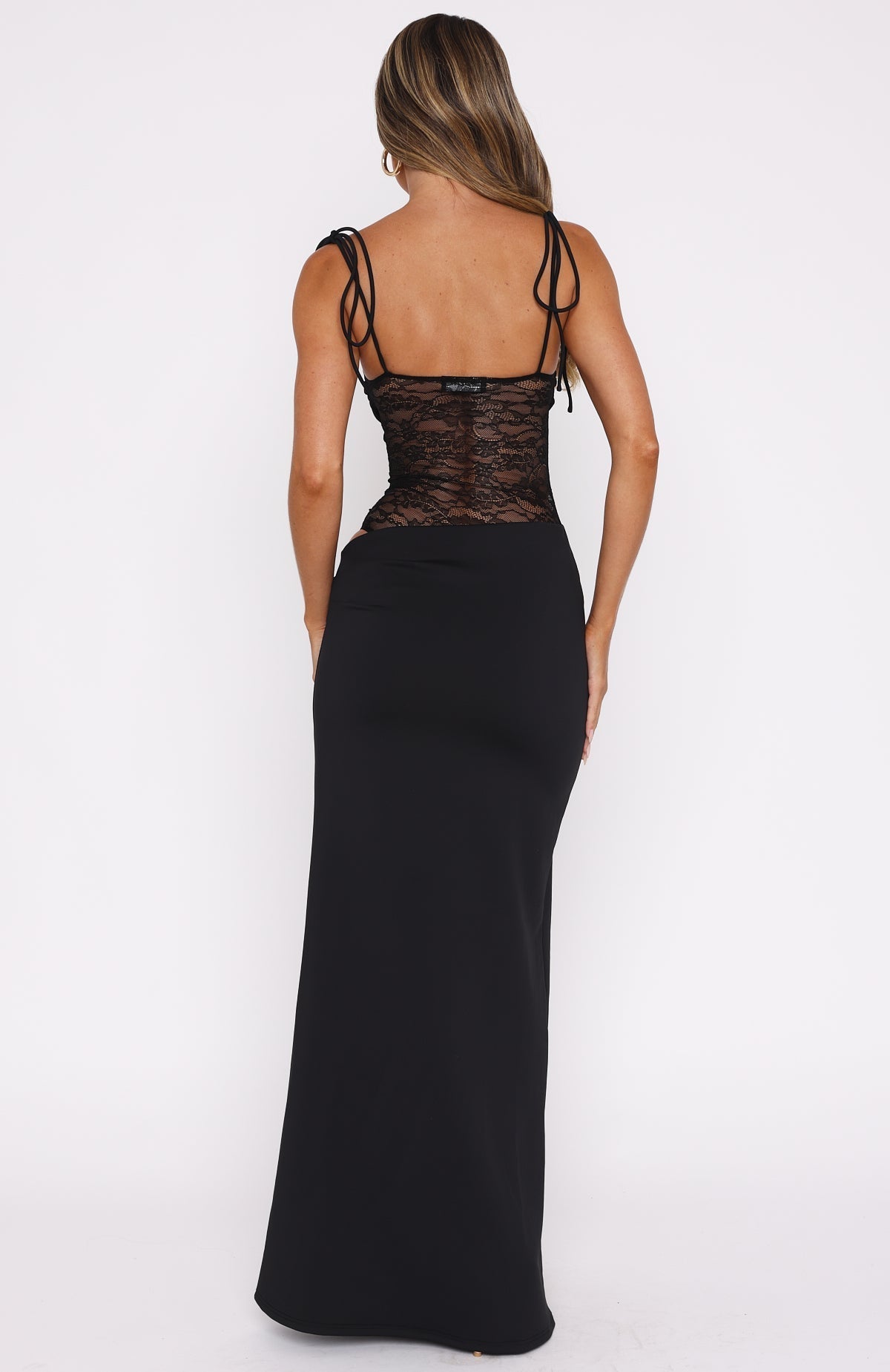 Emilia – Lace Corset Tie-Strap Gown