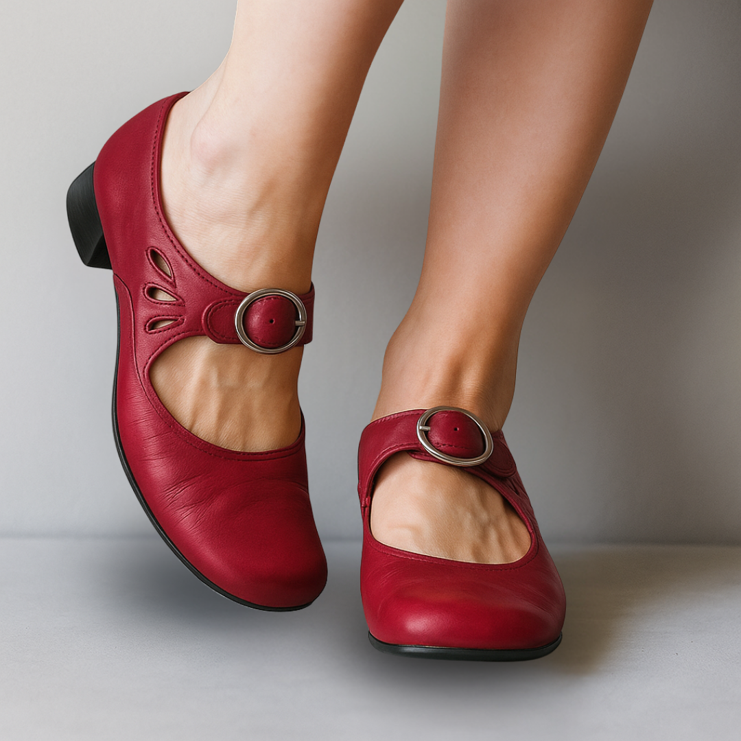 Elis™ | Orthopaedic leather sandals with comfortable slee-sole