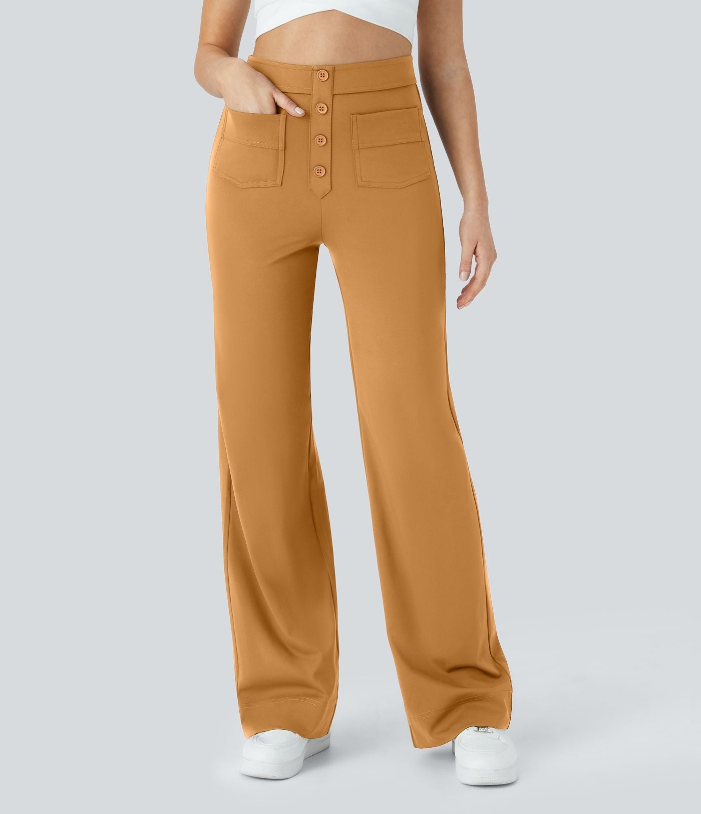 Jade - High Waist Stretch Casual Pants
