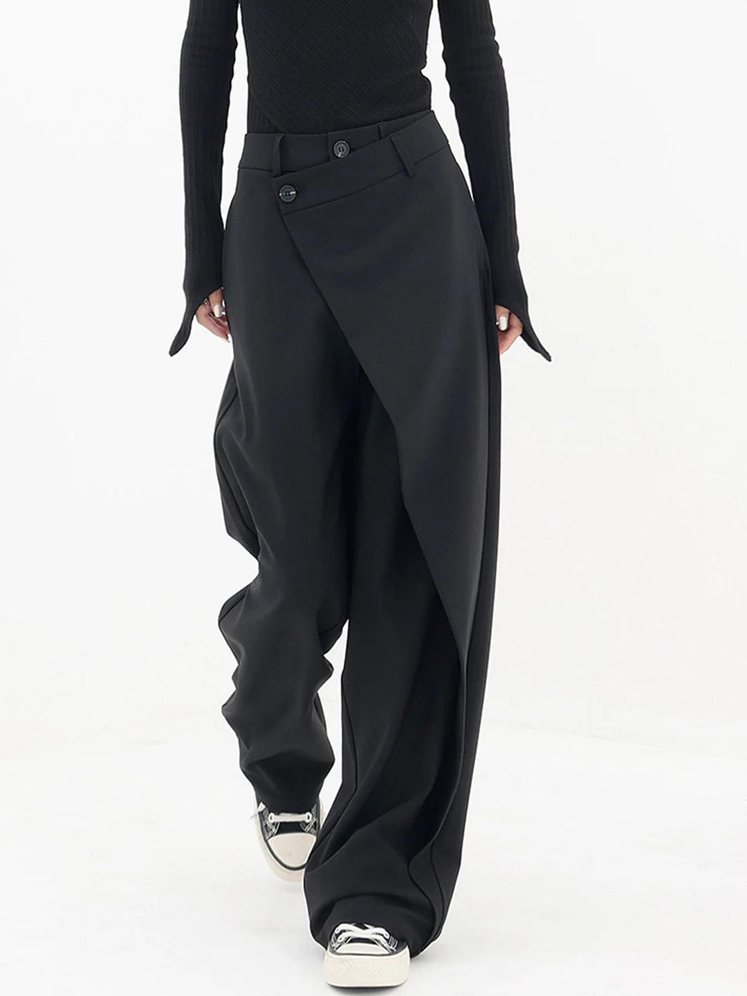 Fashionable asymmetrical pants