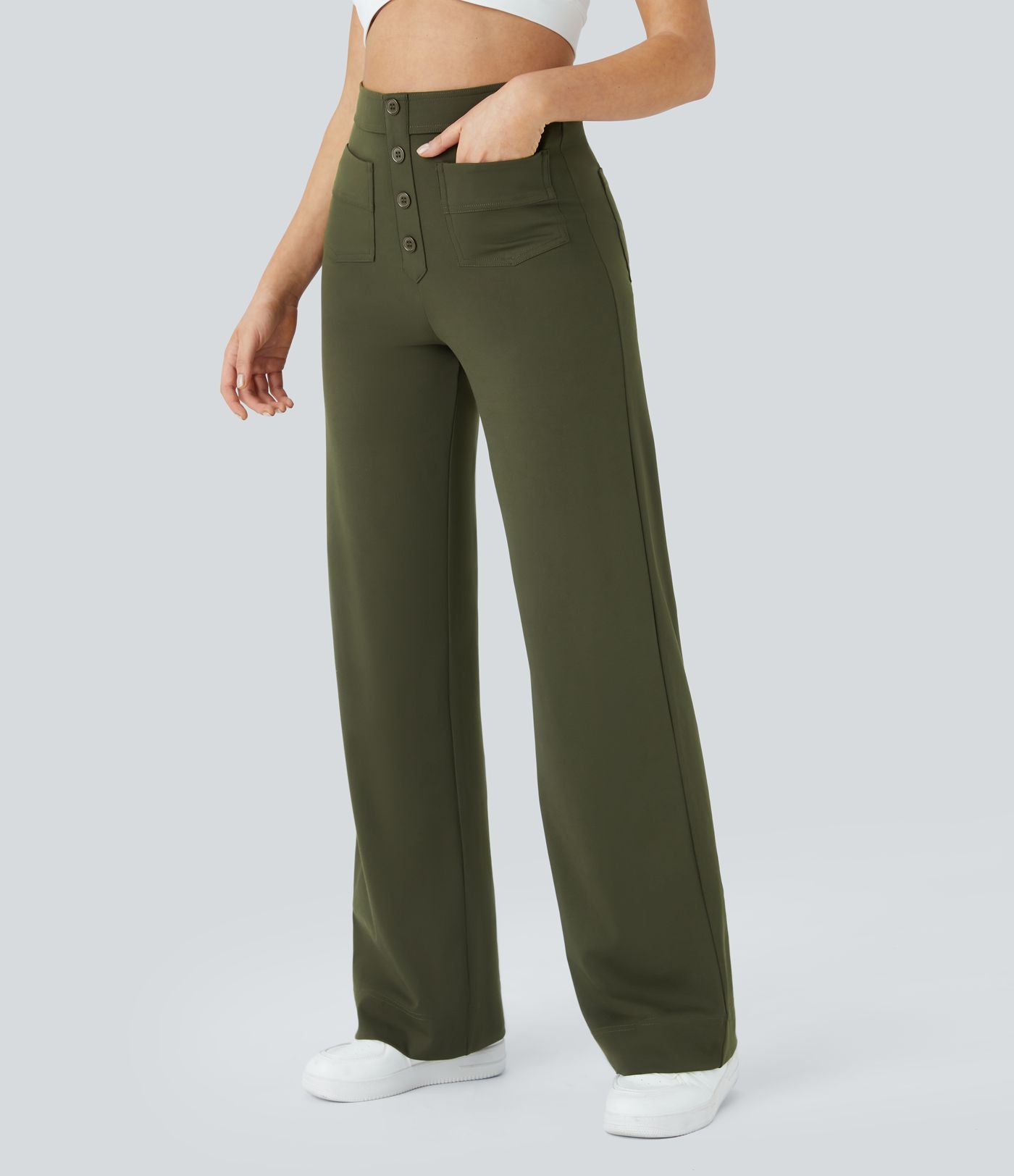 Jade - High Waist Stretch Casual Pants