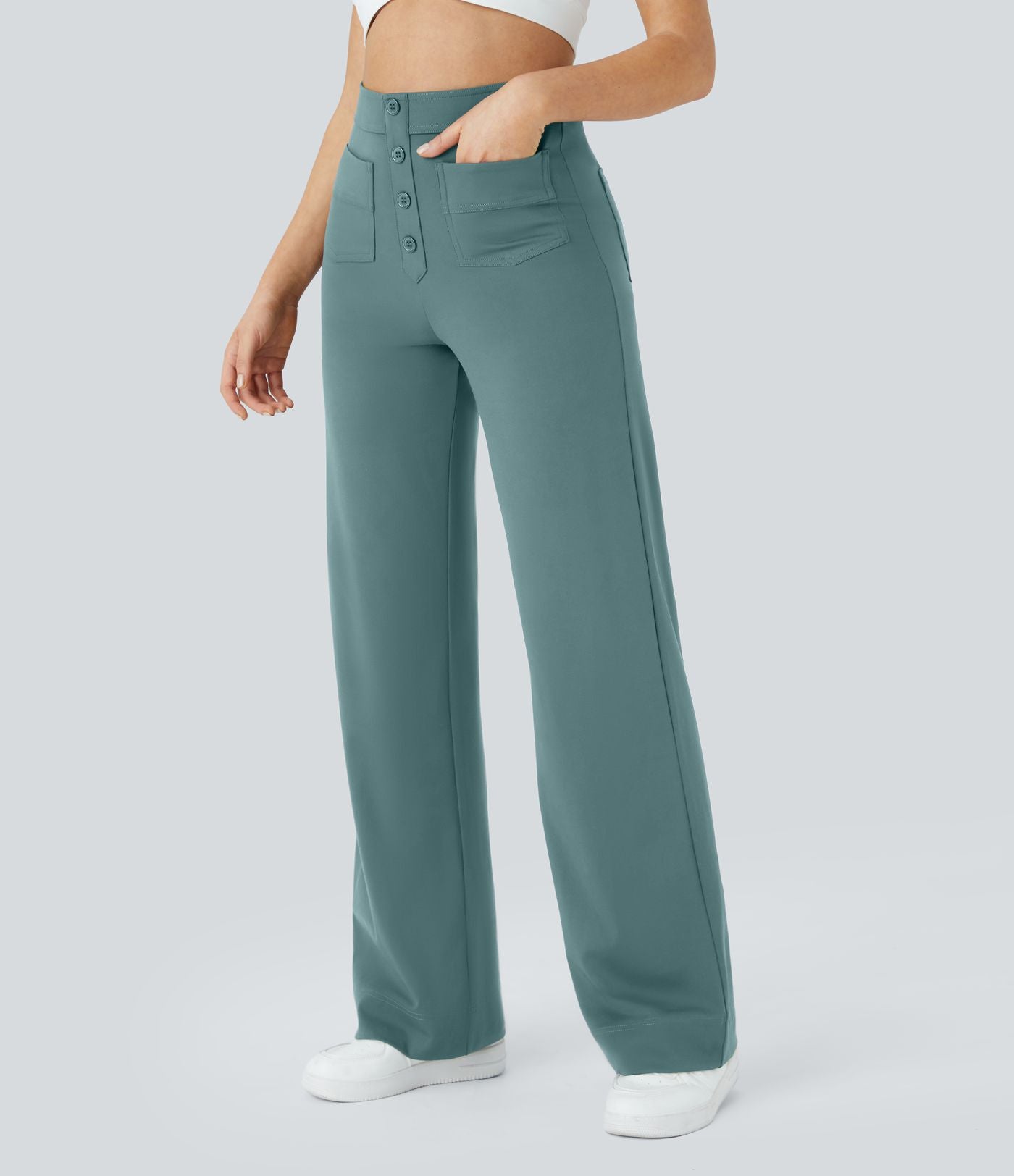 Jade - High Waist Stretch Casual Pants