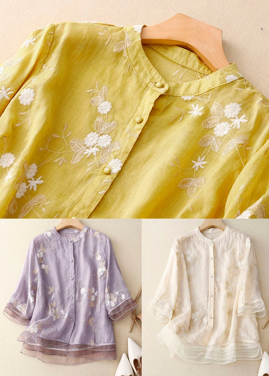 Eloise - Elegant Embroidered Blouse