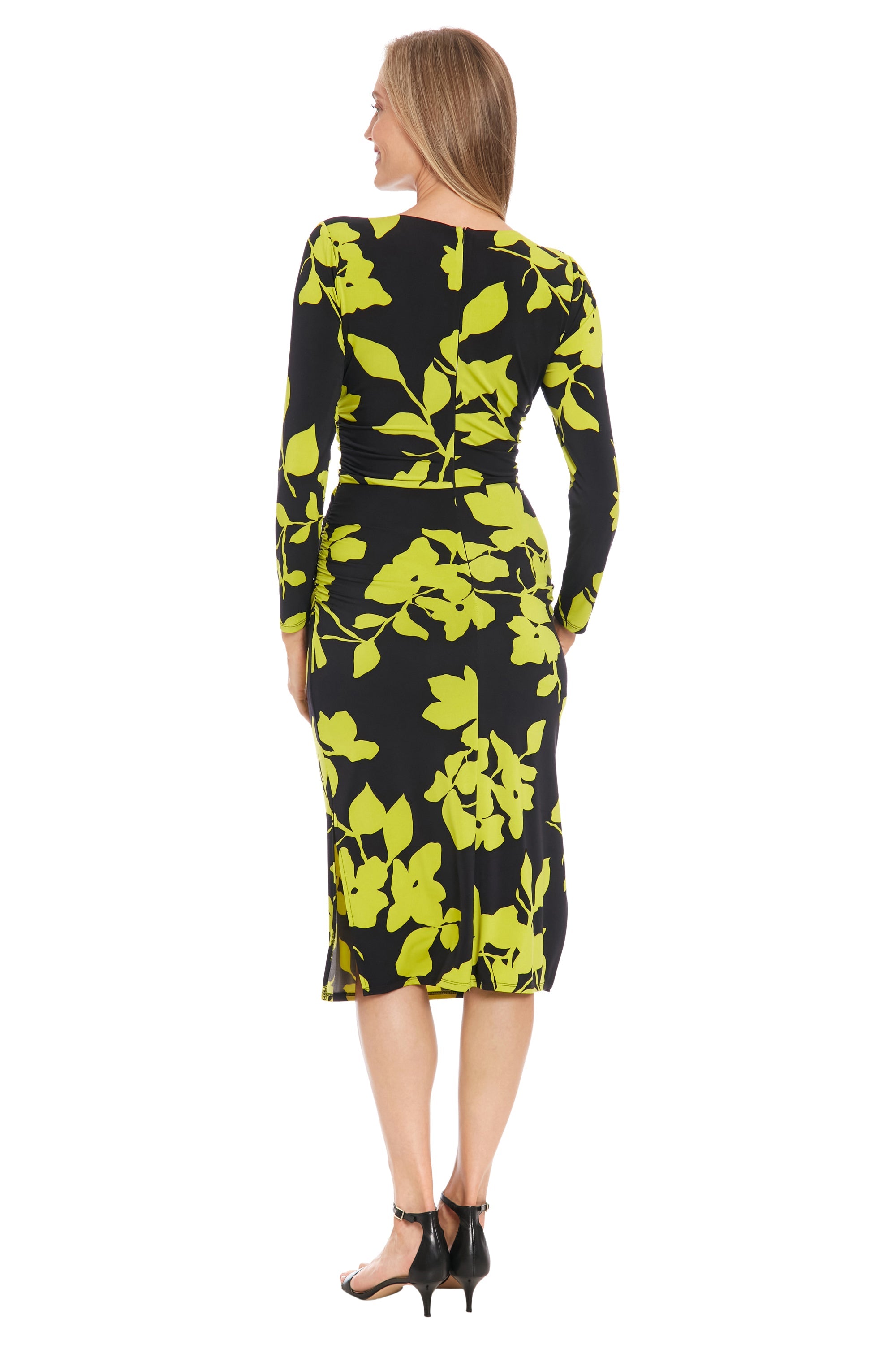 Brielle – Elegant Ruched Midi Dress