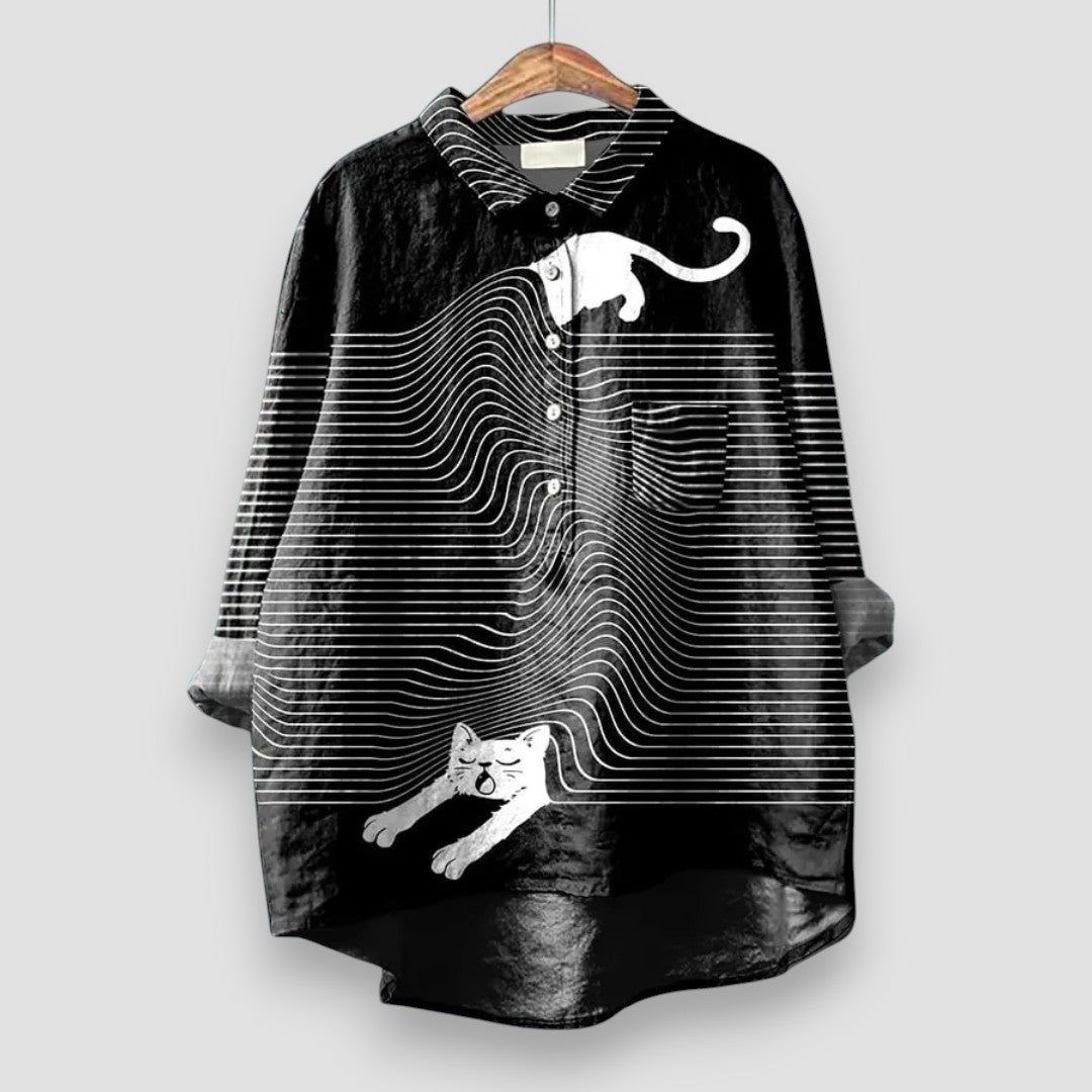 CAMILLA | Women's Elegant Shirt with Artistic Print
