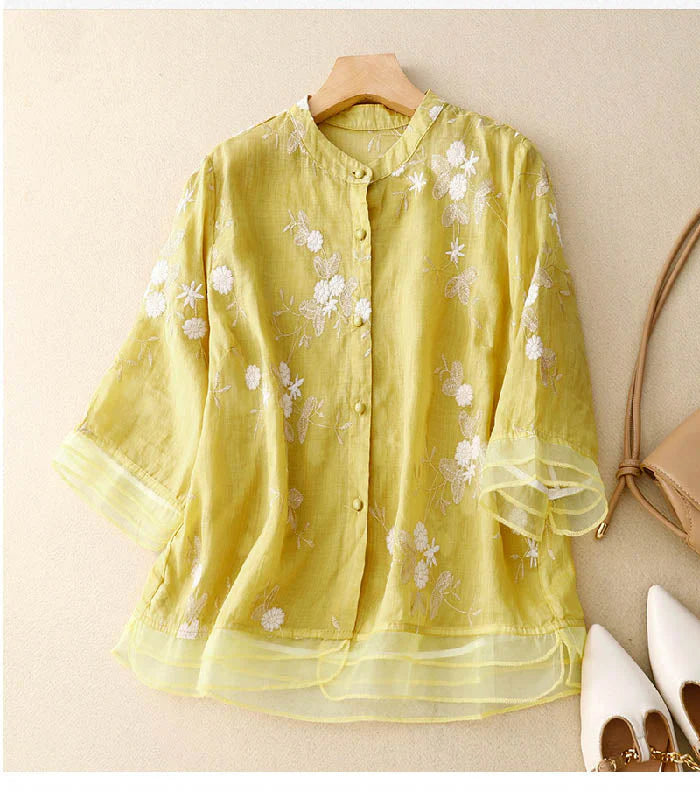 Eloise - Elegant Embroidered Blouse
