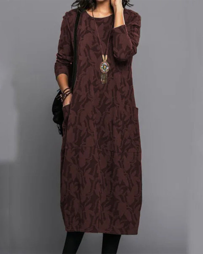 Dress with long covering