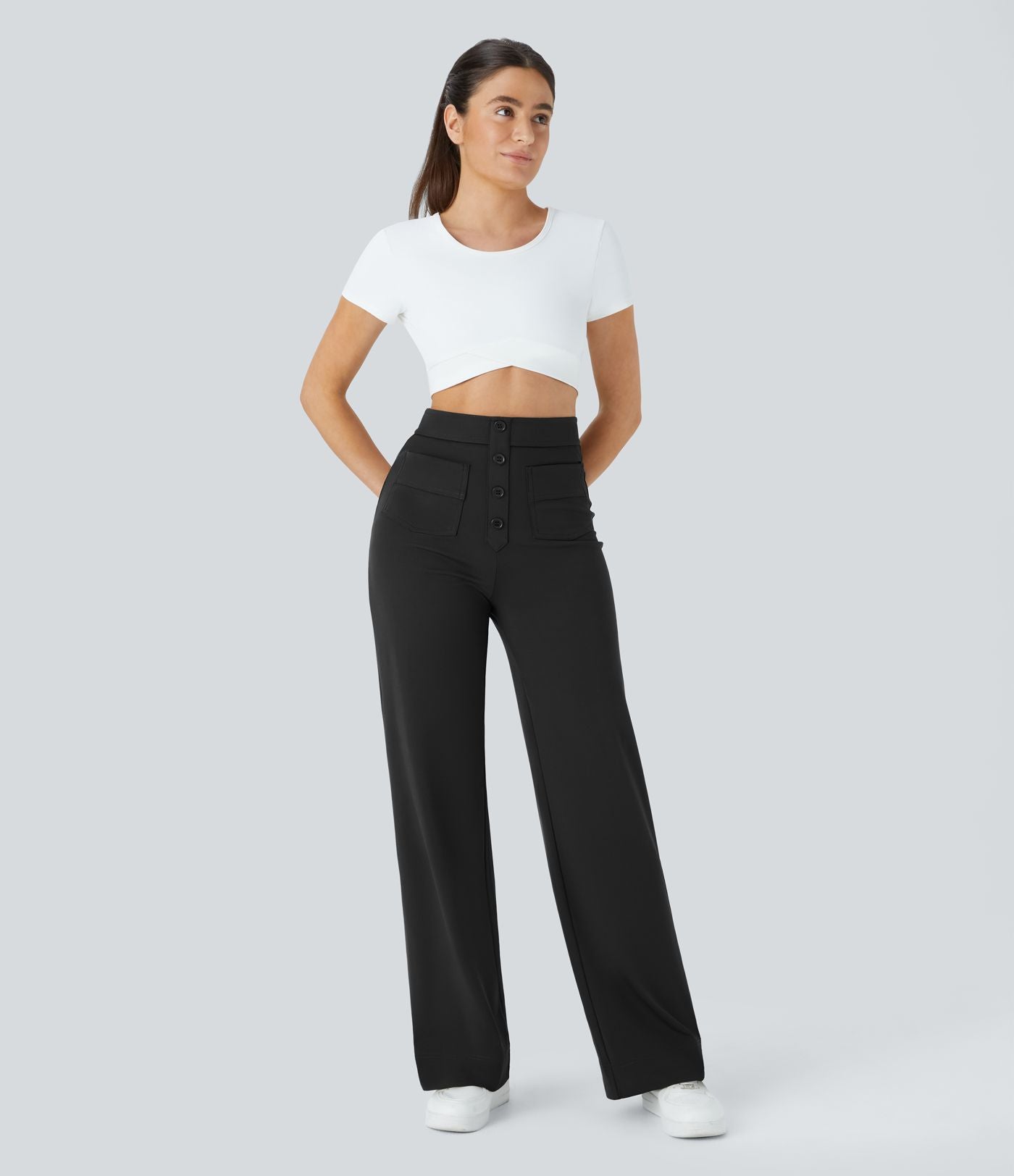 Jade - High Waist Stretch Casual Pants