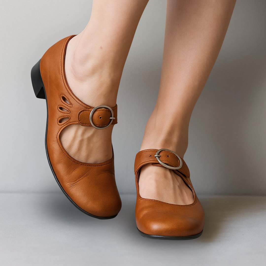 Elis™ | Orthopaedic leather sandals with comfortable slee-sole