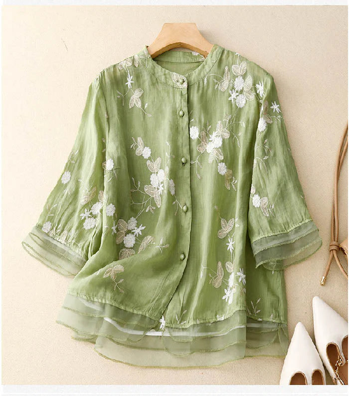 Eloise - Elegant Embroidered Blouse