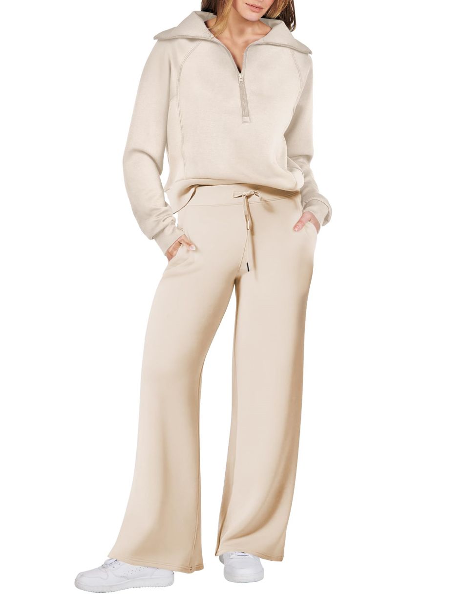 Luxury Half-Zip Lounge Set