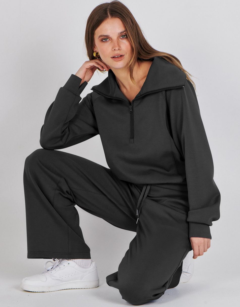 Luxury Half-Zip Lounge Set