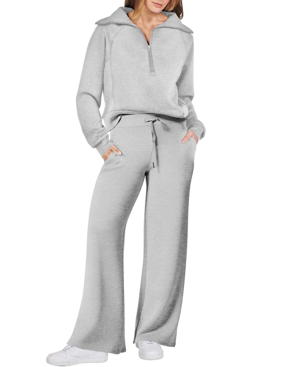 Luxury Half-Zip Lounge Set