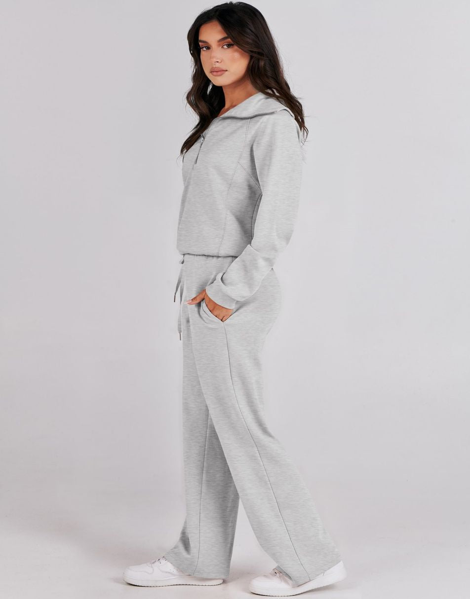Luxury Half-Zip Lounge Set
