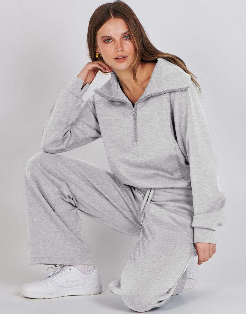 Luxury Half-Zip Lounge Set