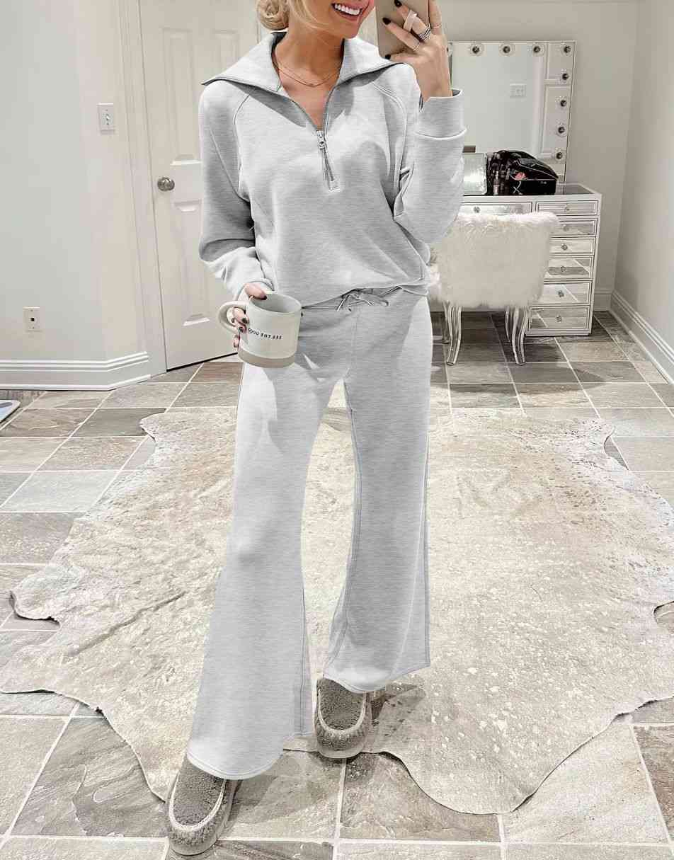 Luxury Half-Zip Lounge Set