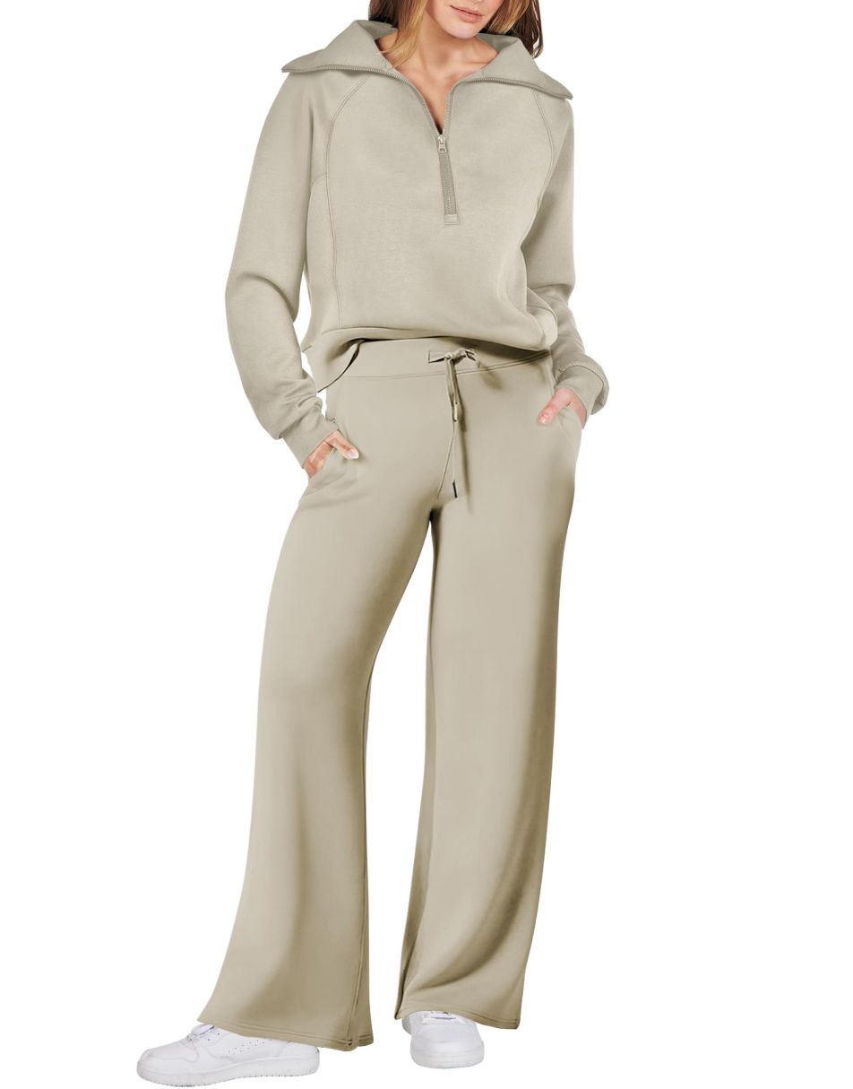 Luxury Half-Zip Lounge Set