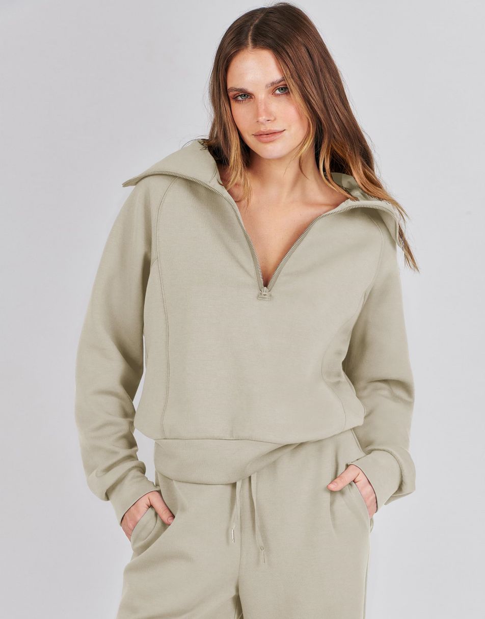 Luxury Half-Zip Lounge Set