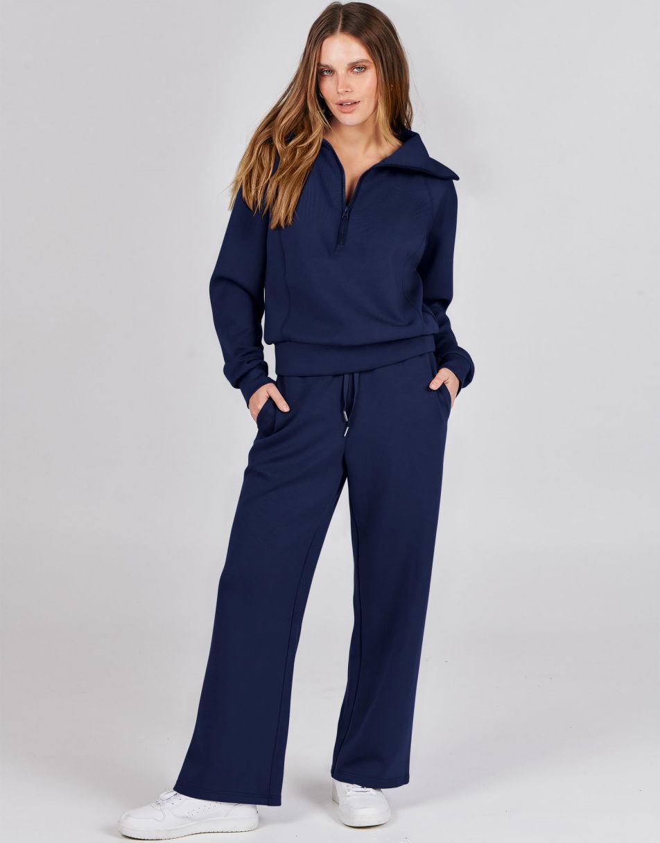 Luxury Half-Zip Lounge Set