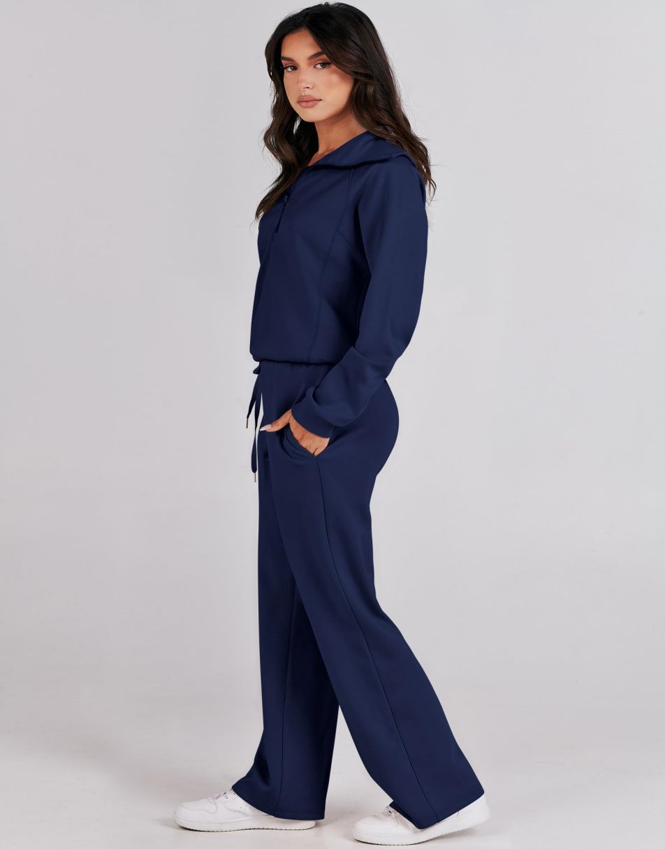 Luxury Half-Zip Lounge Set