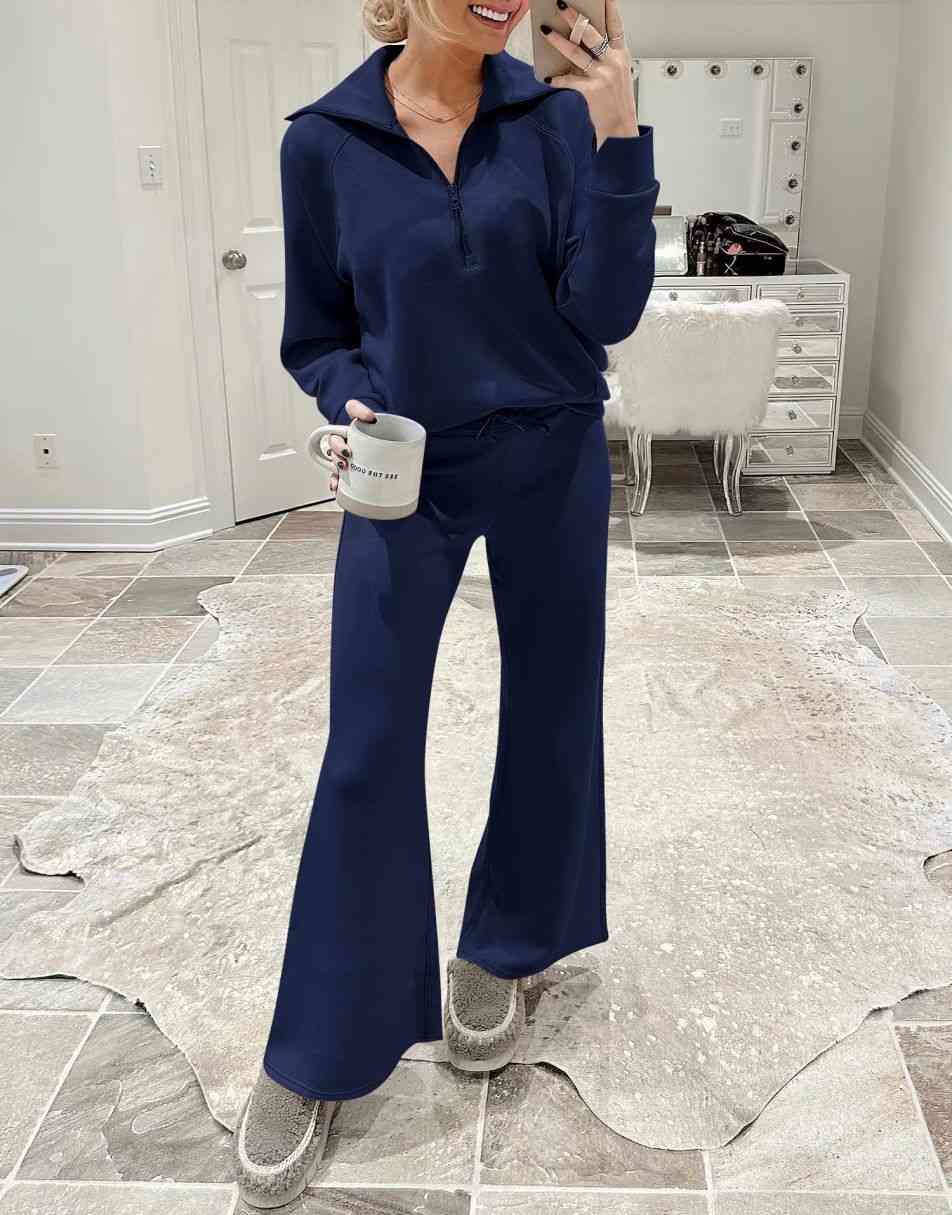 Luxury Half-Zip Lounge Set