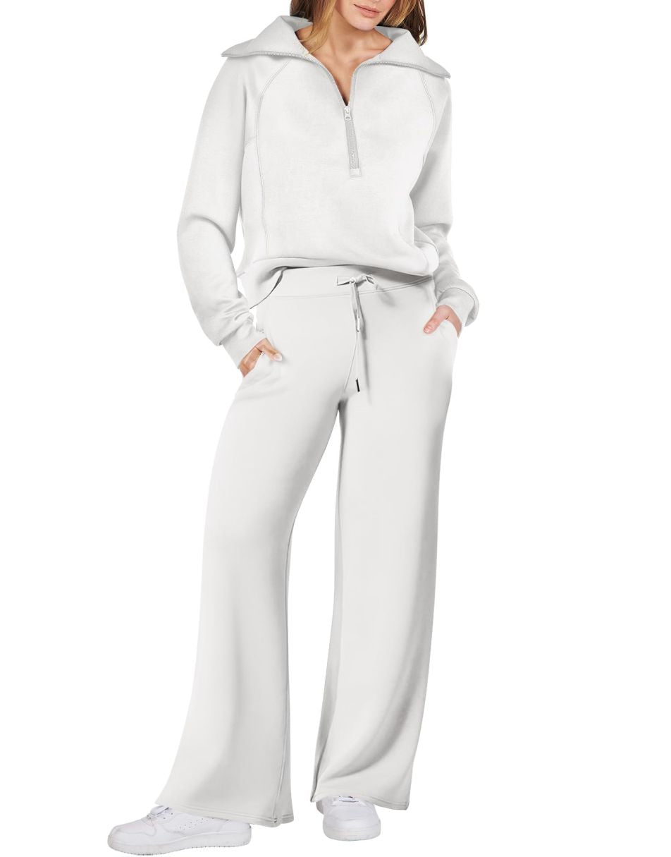 Luxury Half-Zip Lounge Set
