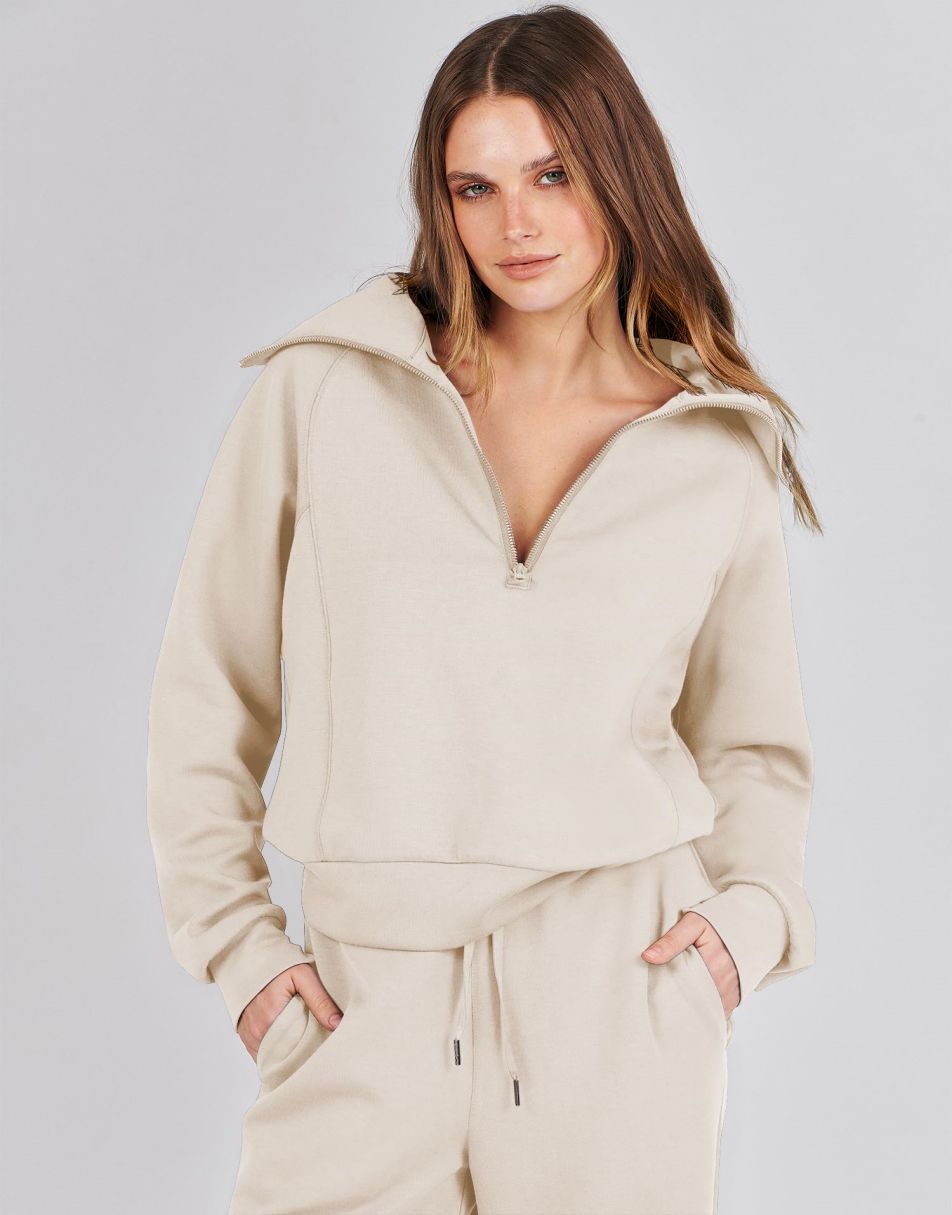 Luxury Half-Zip Lounge Set
