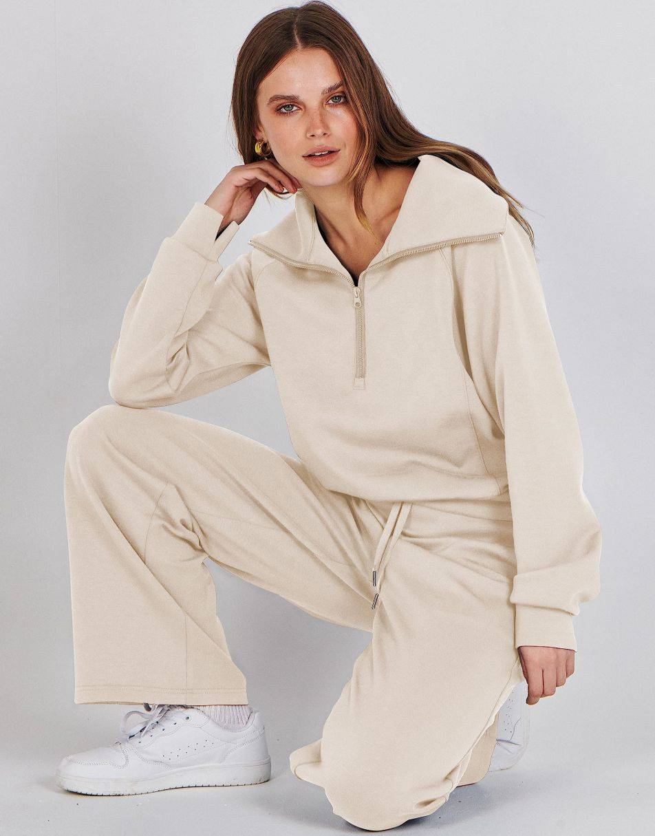 Luxury Half-Zip Lounge Set