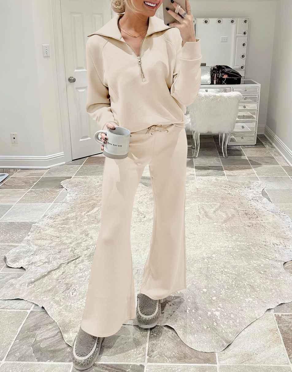 Luxury Half-Zip Lounge Set