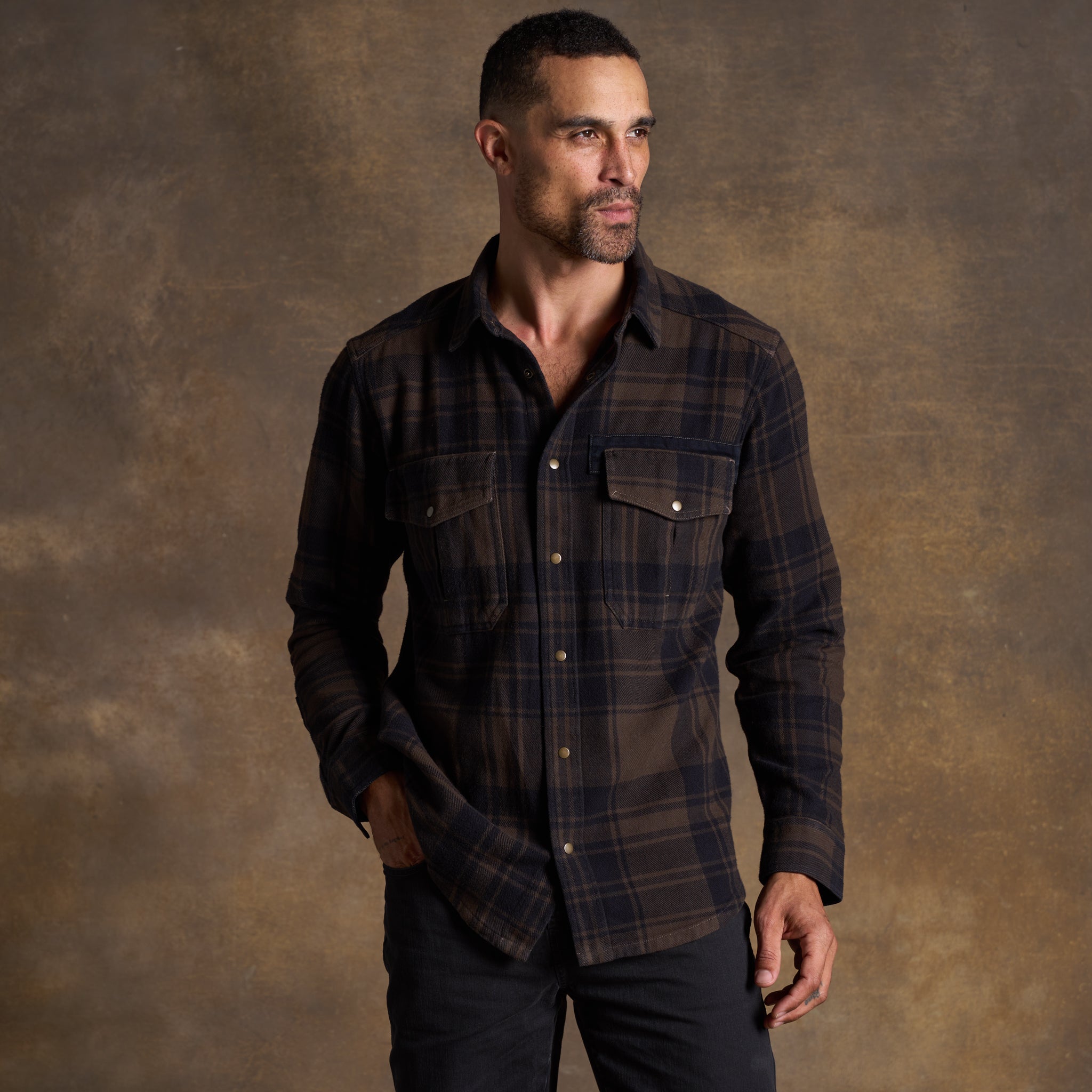 Callum – Heavyweight Flannel Work Shirt Jacket