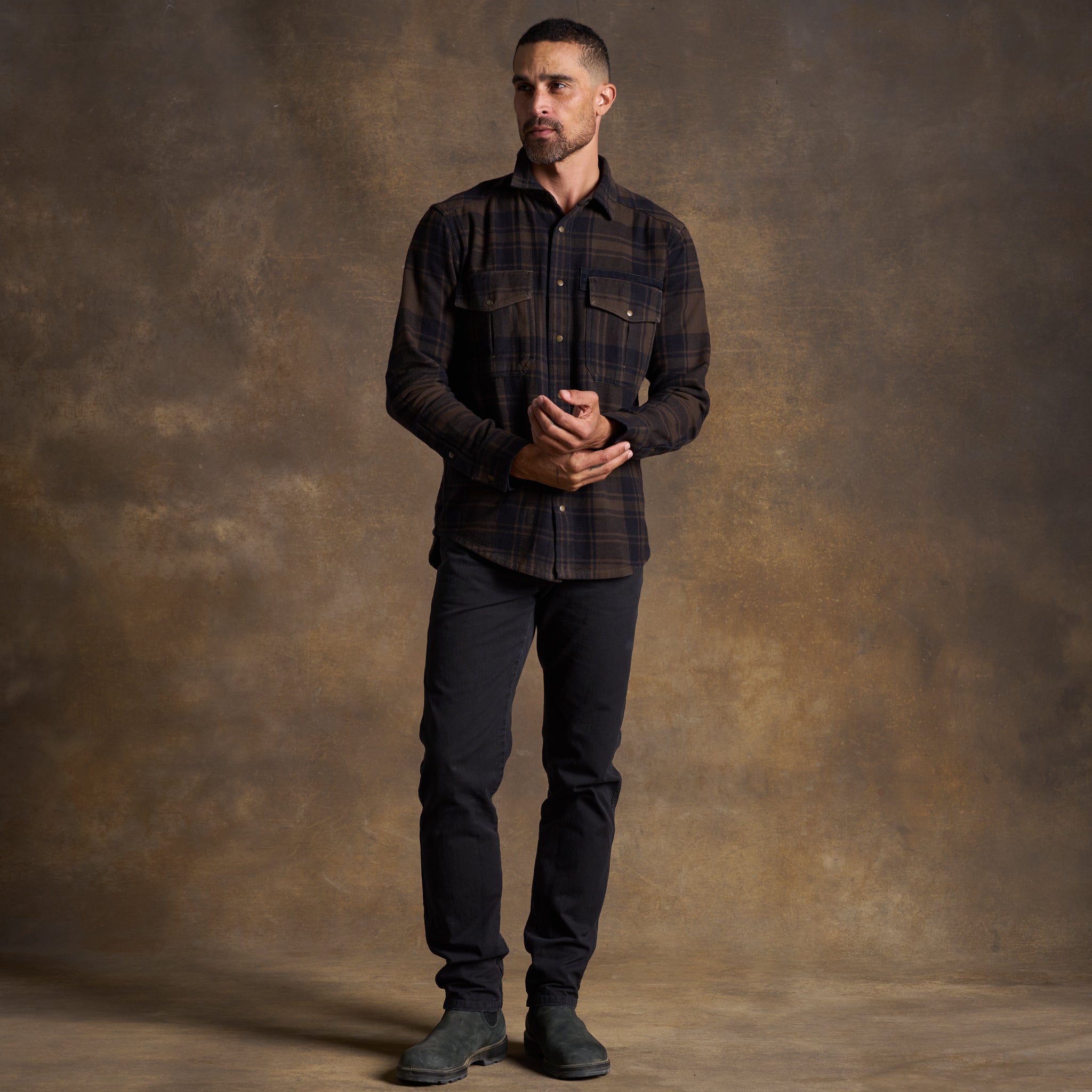 Callum – Heavyweight Flannel Work Shirt Jacket