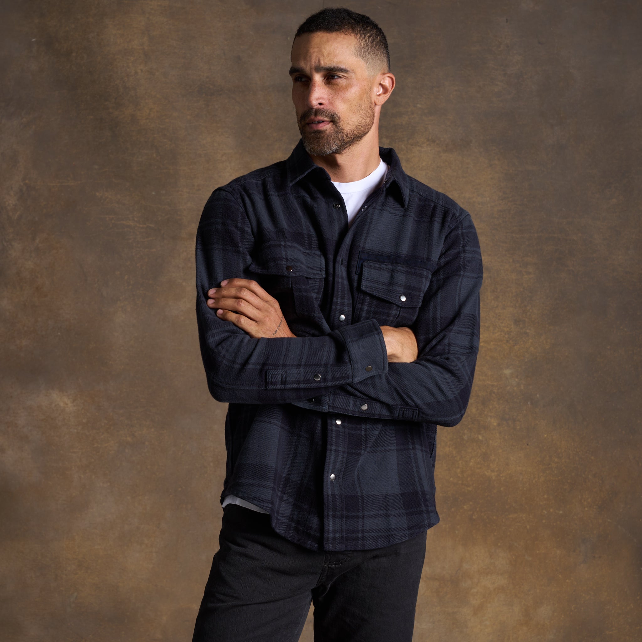 Callum – Heavyweight Flannel Work Shirt Jacket
