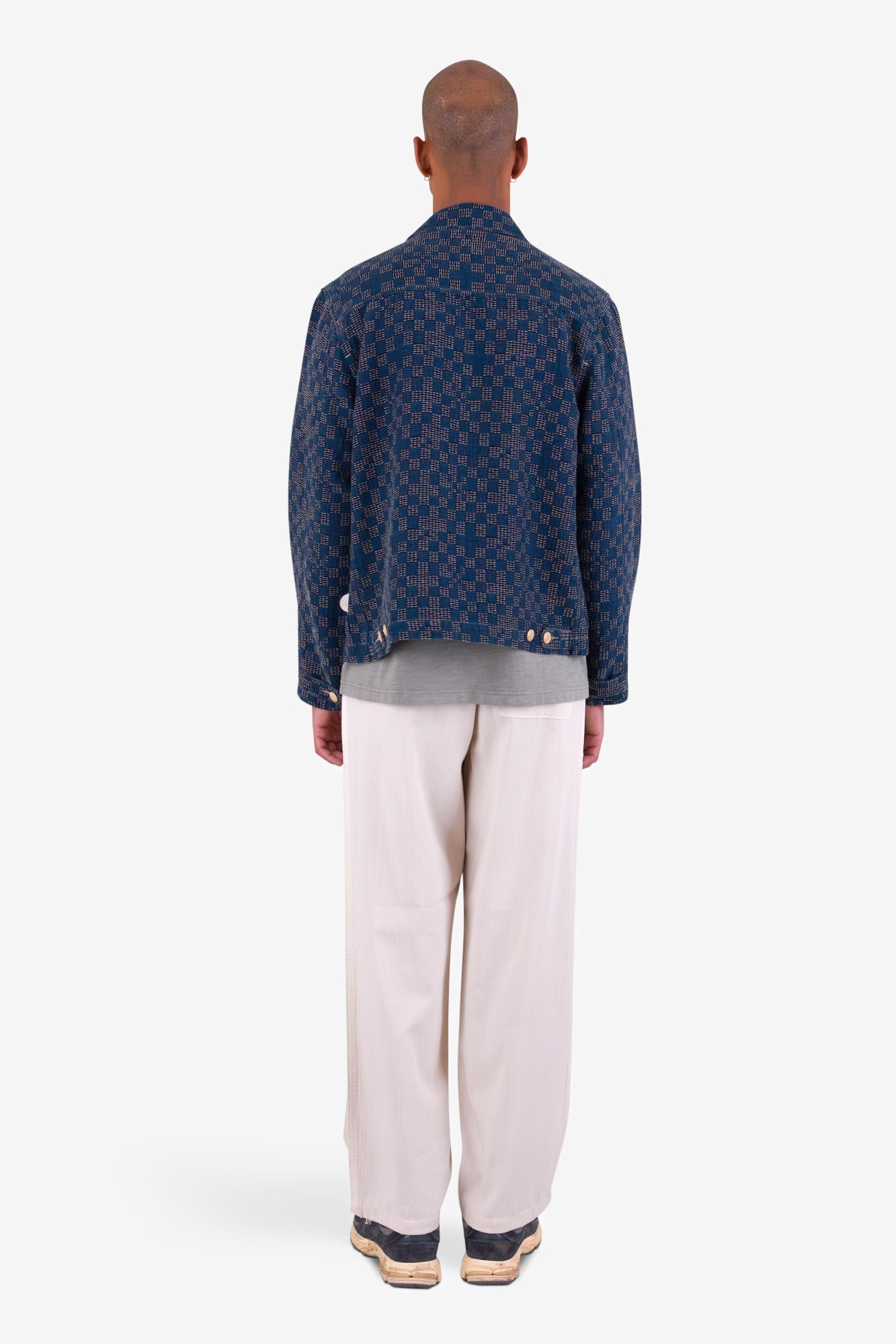 Ethan - Prism Jacket Indigo Mix Checkerboard