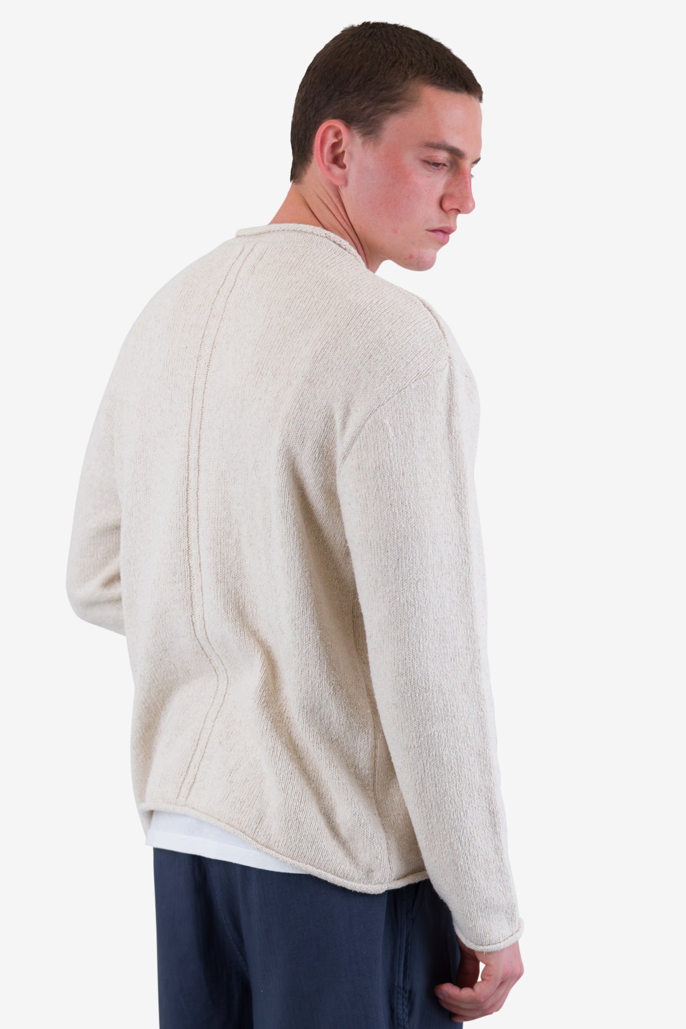 Oliver – Slouch Crew Ecru