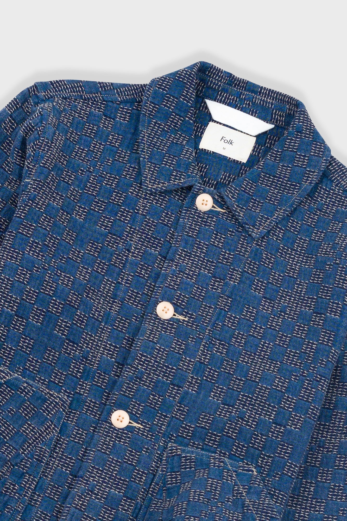 Ethan - Prism Jacket Indigo Mix Checkerboard