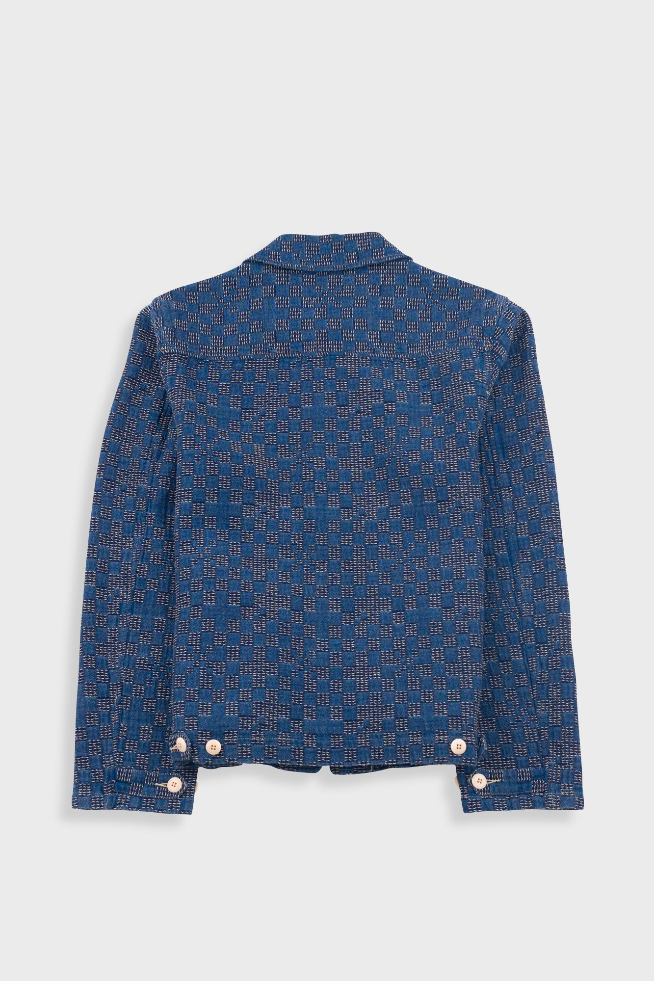Ethan - Prism Jacket Indigo Mix Checkerboard
