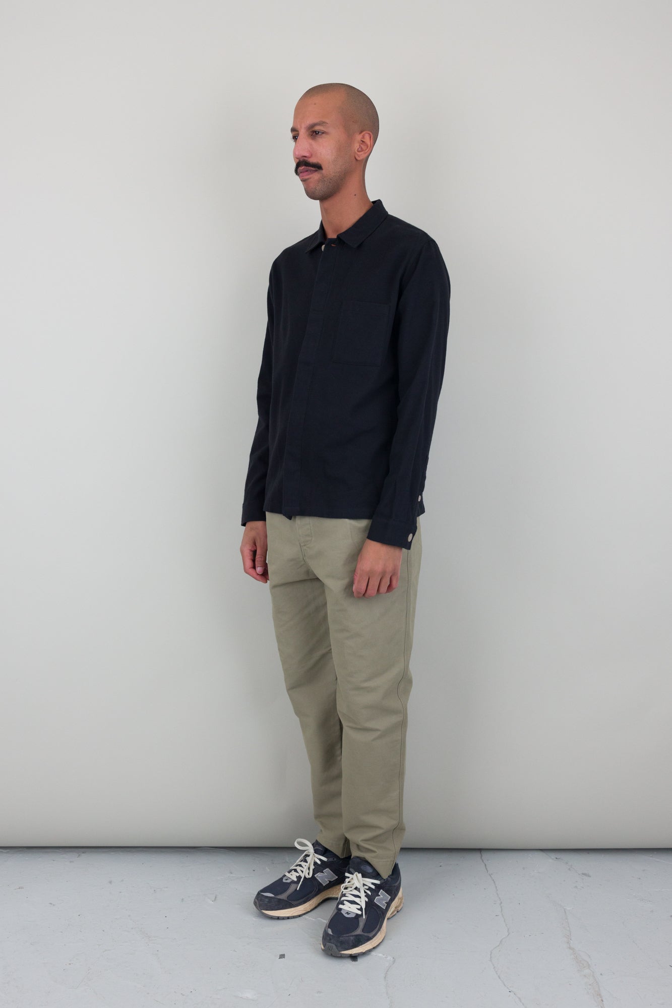Jack - Patch Shirt Black Flannel