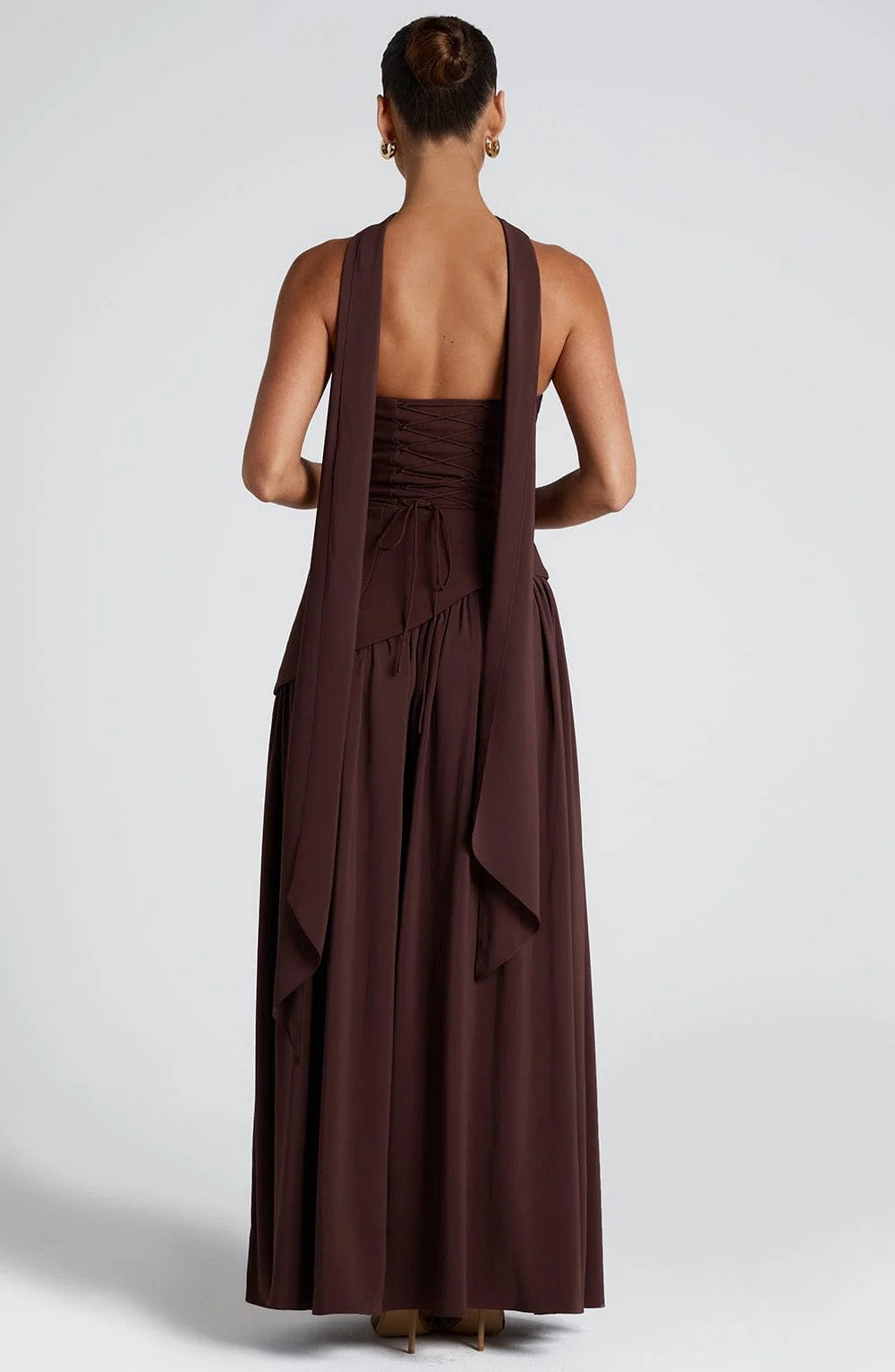 Carlotta – Asymmetric Drape Gown