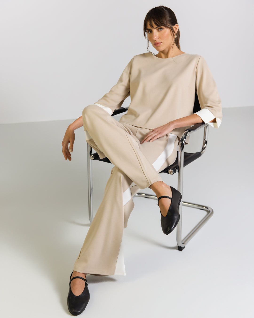 Bellamy - Draped Top Beige