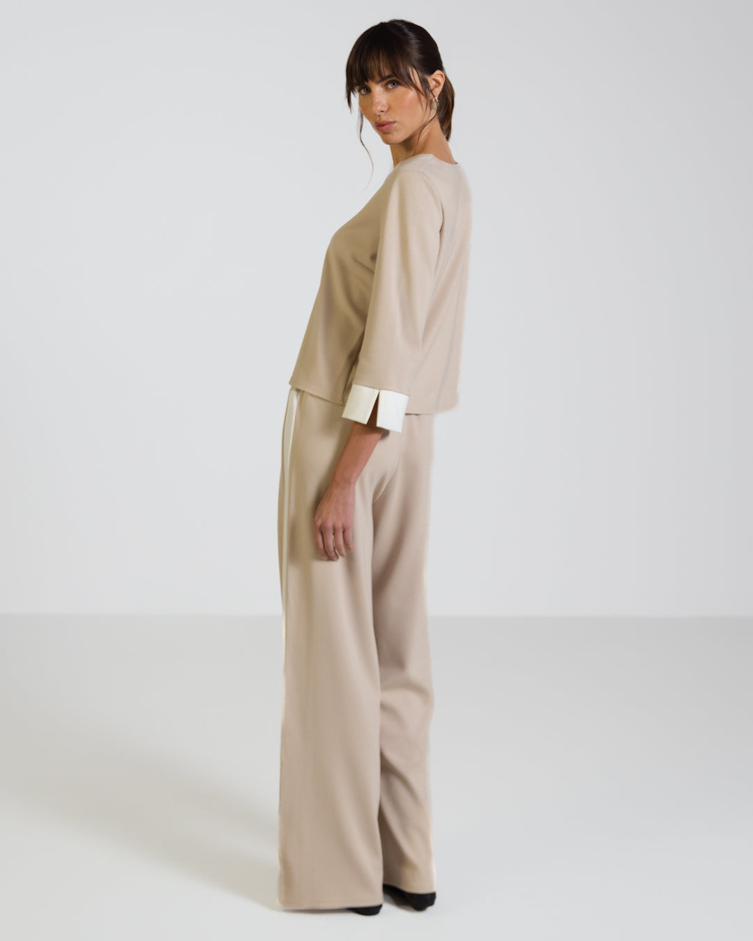 Bellamy - Draped Top Beige