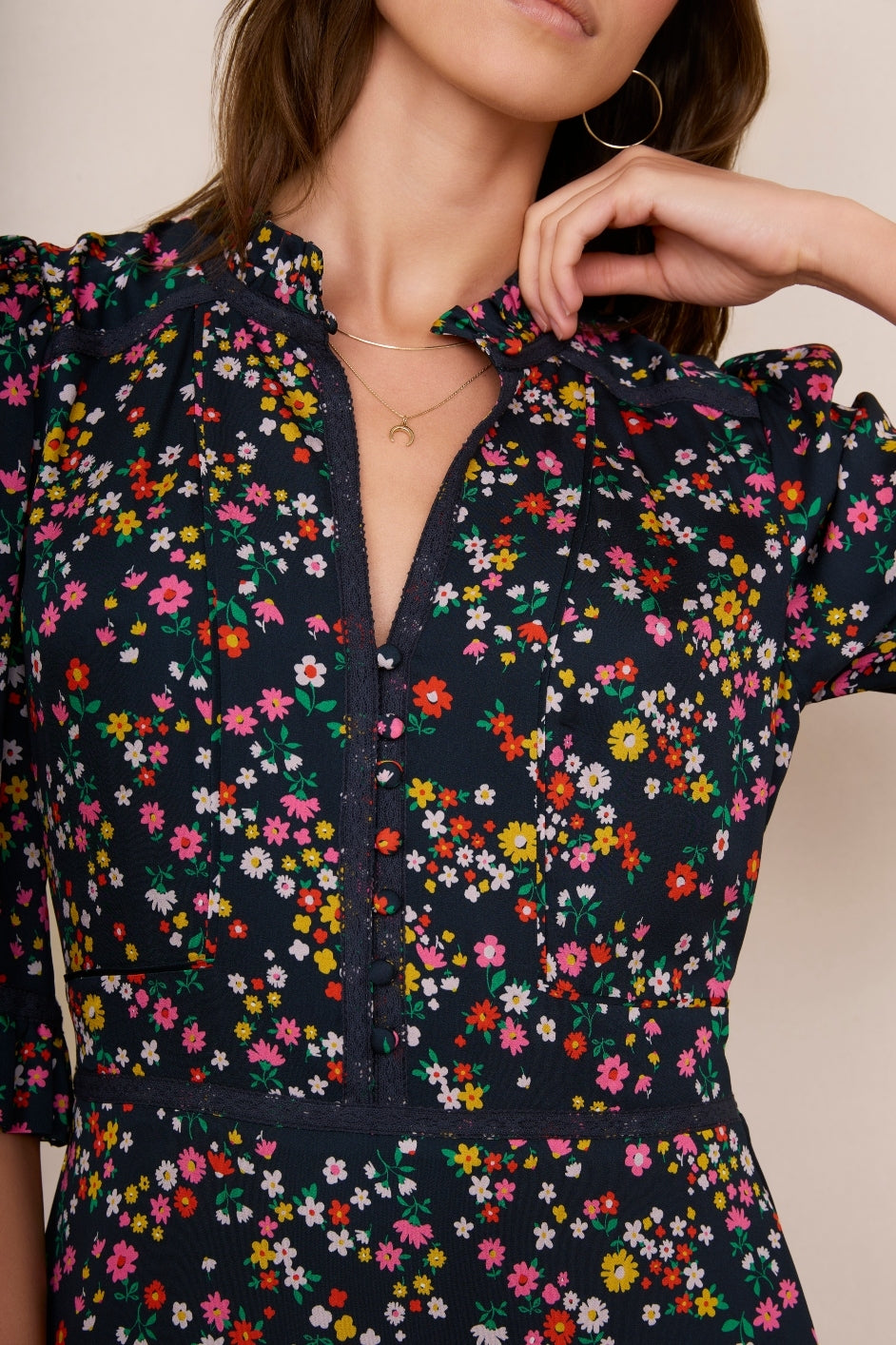 Jodi - Floral Dress Midnight