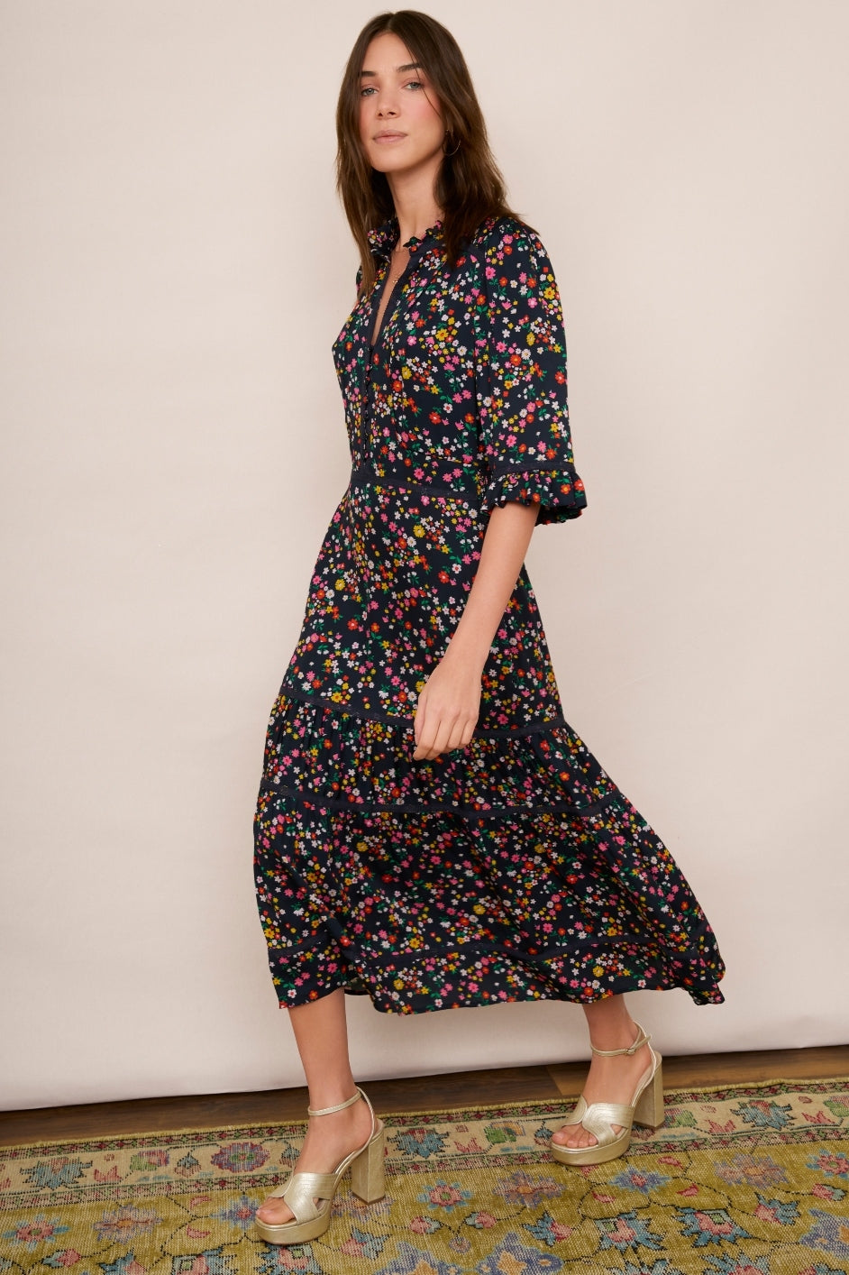 Jodi - Floral Dress Midnight
