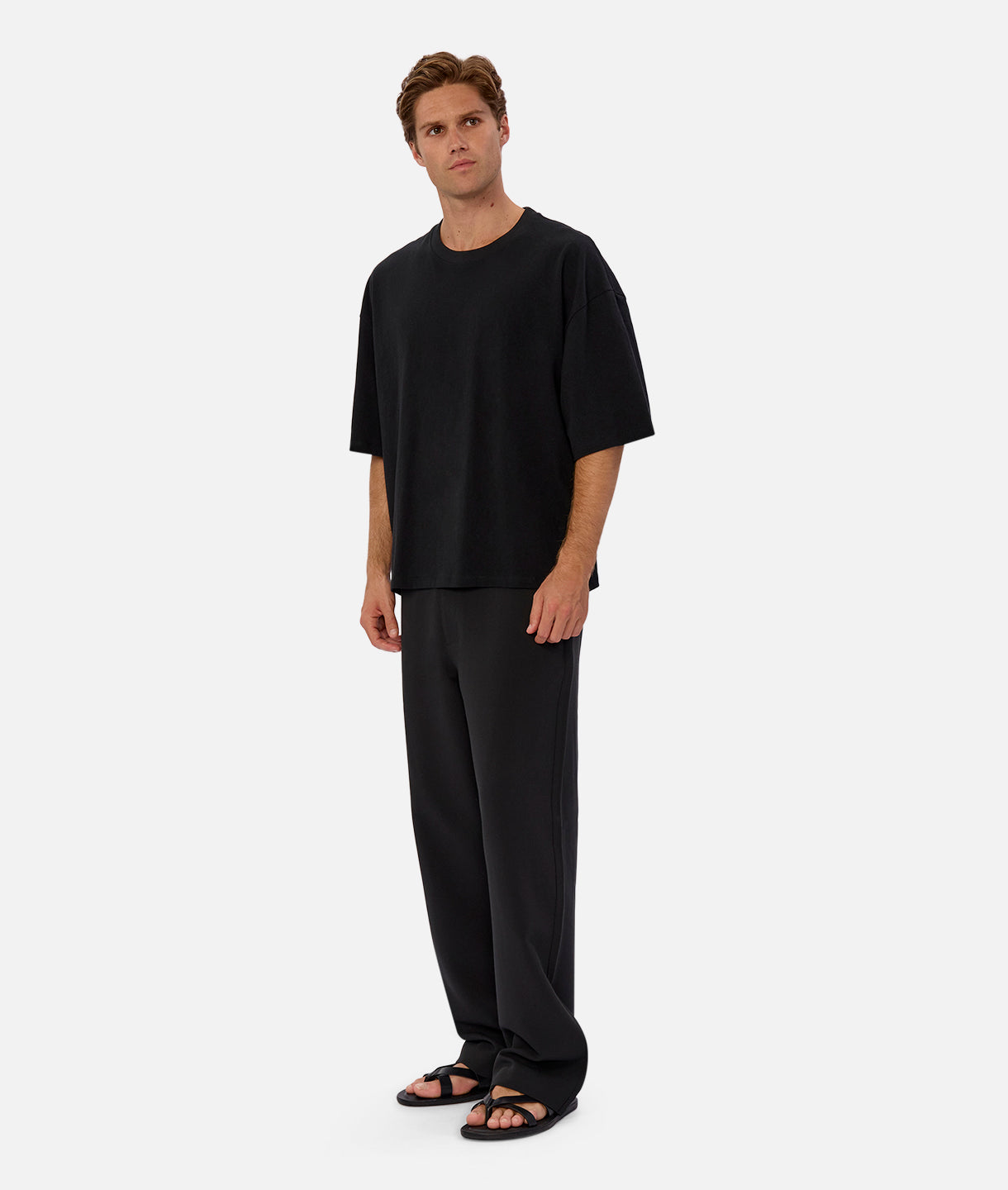 Arthur- Black Straight Leg Trousers