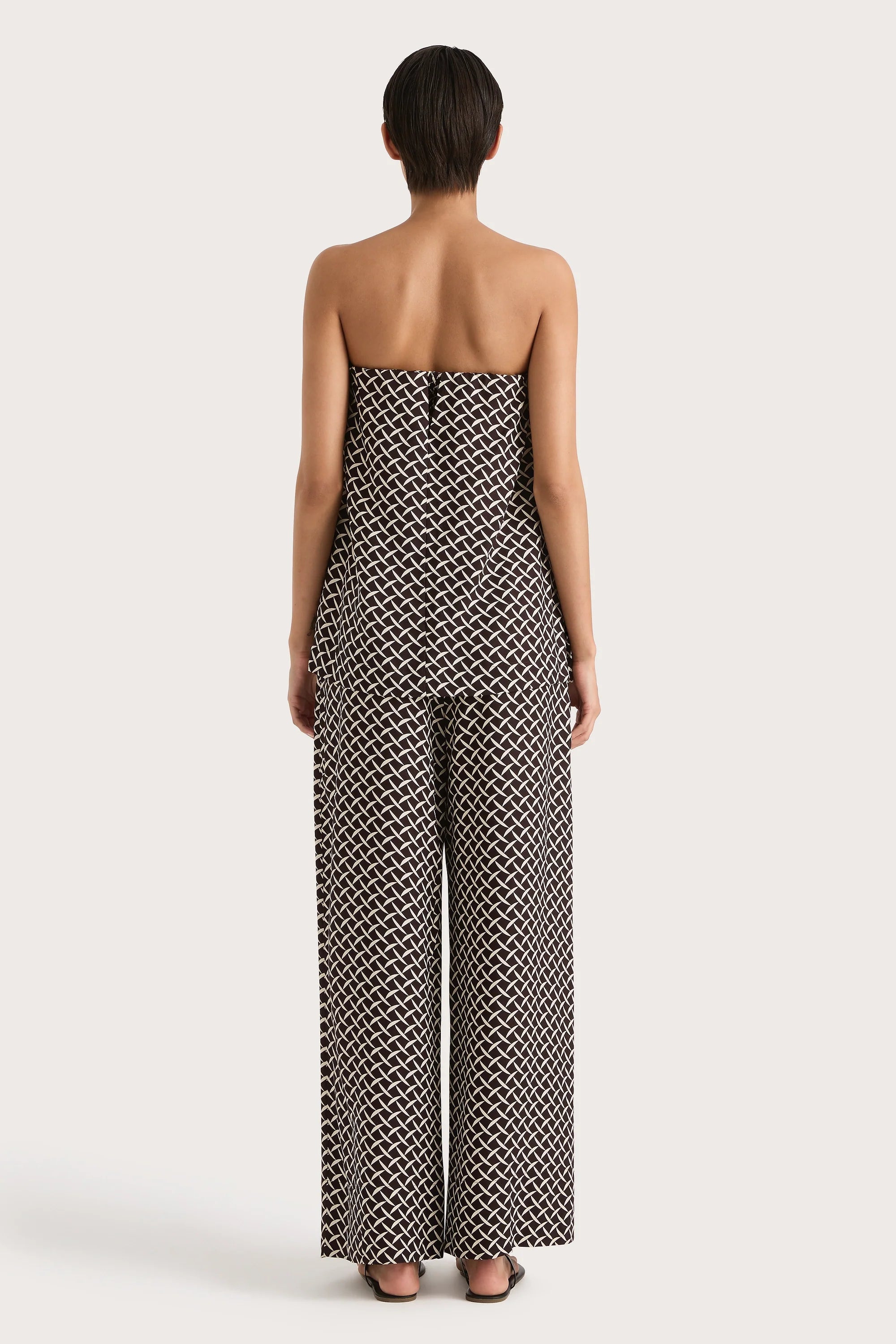 Harriet – Wide Leg Geo Print Trousers