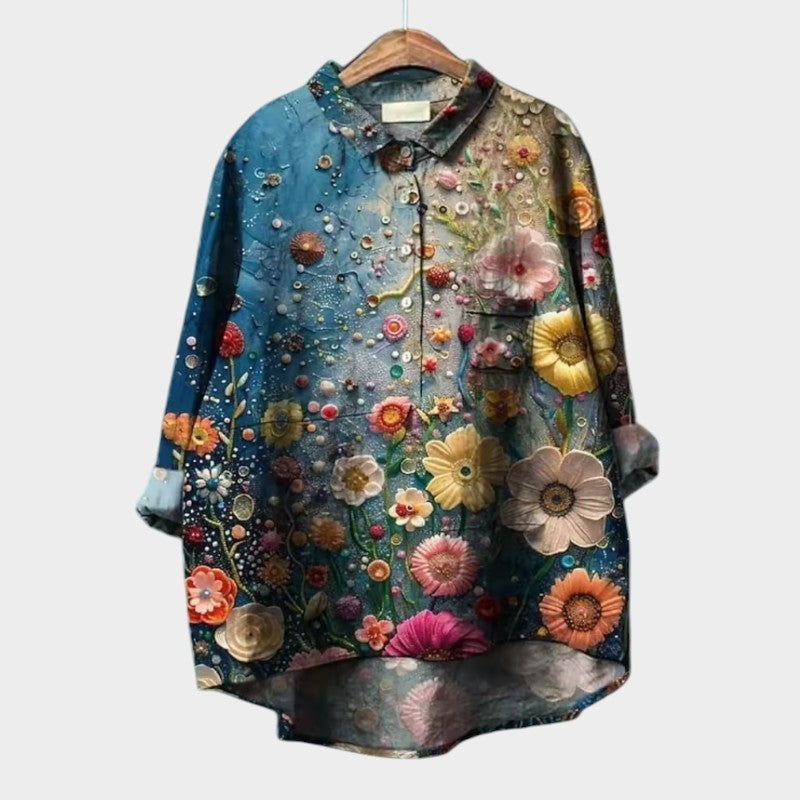 SOFIA | Oversize Floral Blouse with Daily Comfort and Radiant Style for Every Occasion