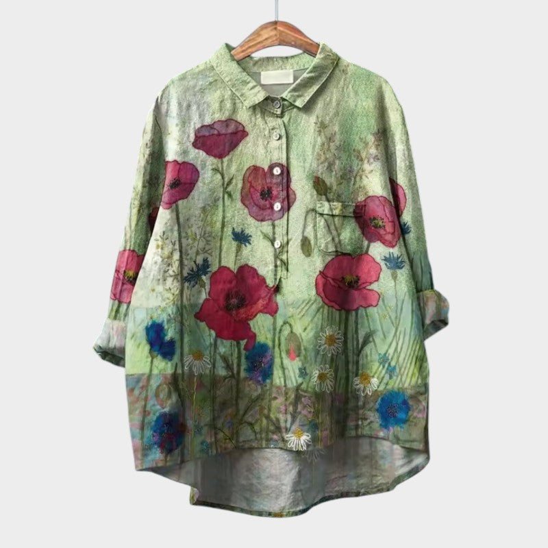 SOFIA | Oversize Floral Blouse with Daily Comfort and Radiant Style for Every Occasion