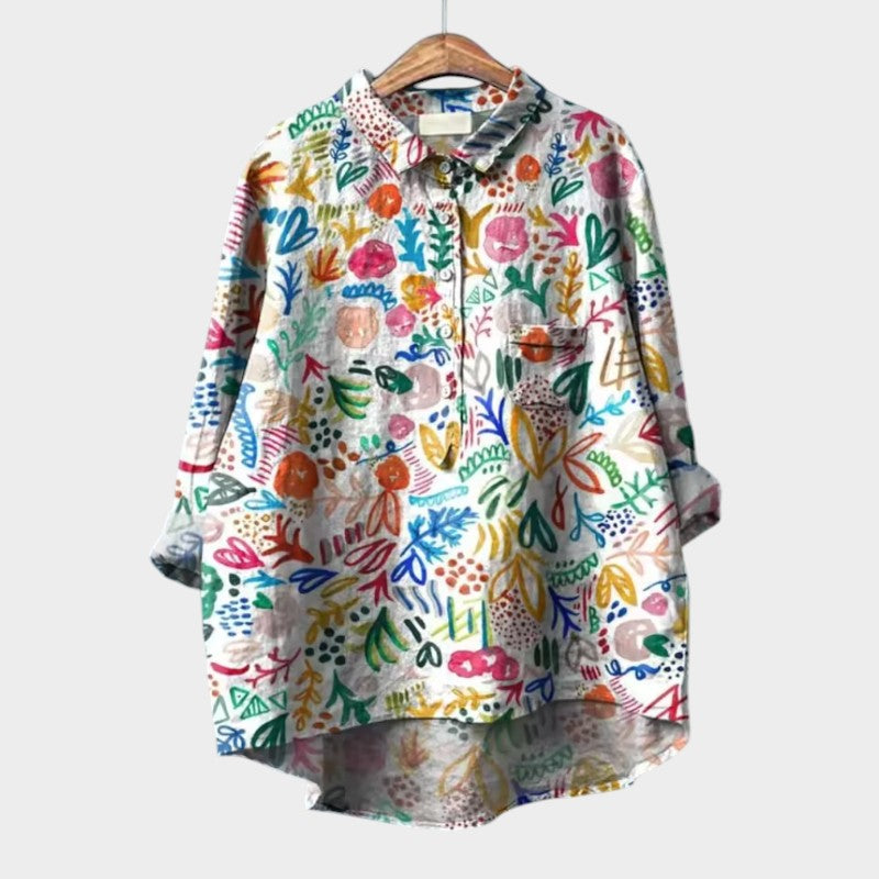 SOFIA | Oversize Floral Blouse with Daily Comfort and Radiant Style for Every Occasion