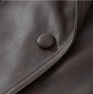 Milano – Vintage Faux Leather Belted Jacket