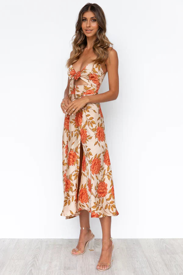 Nikkie – Cut-Out Tie Front Dress