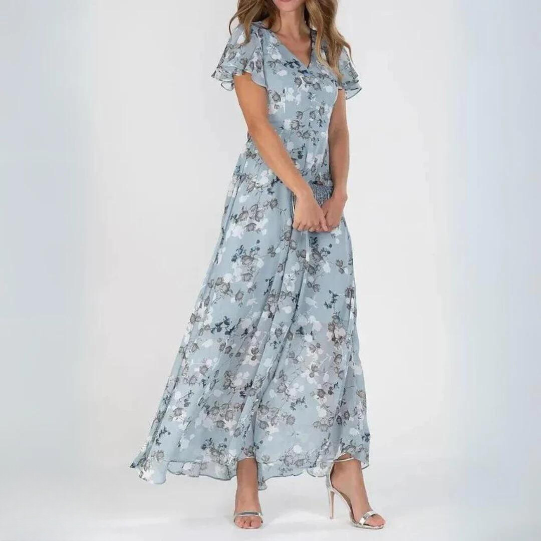 Briony – Chic V-Neck Summer Dress